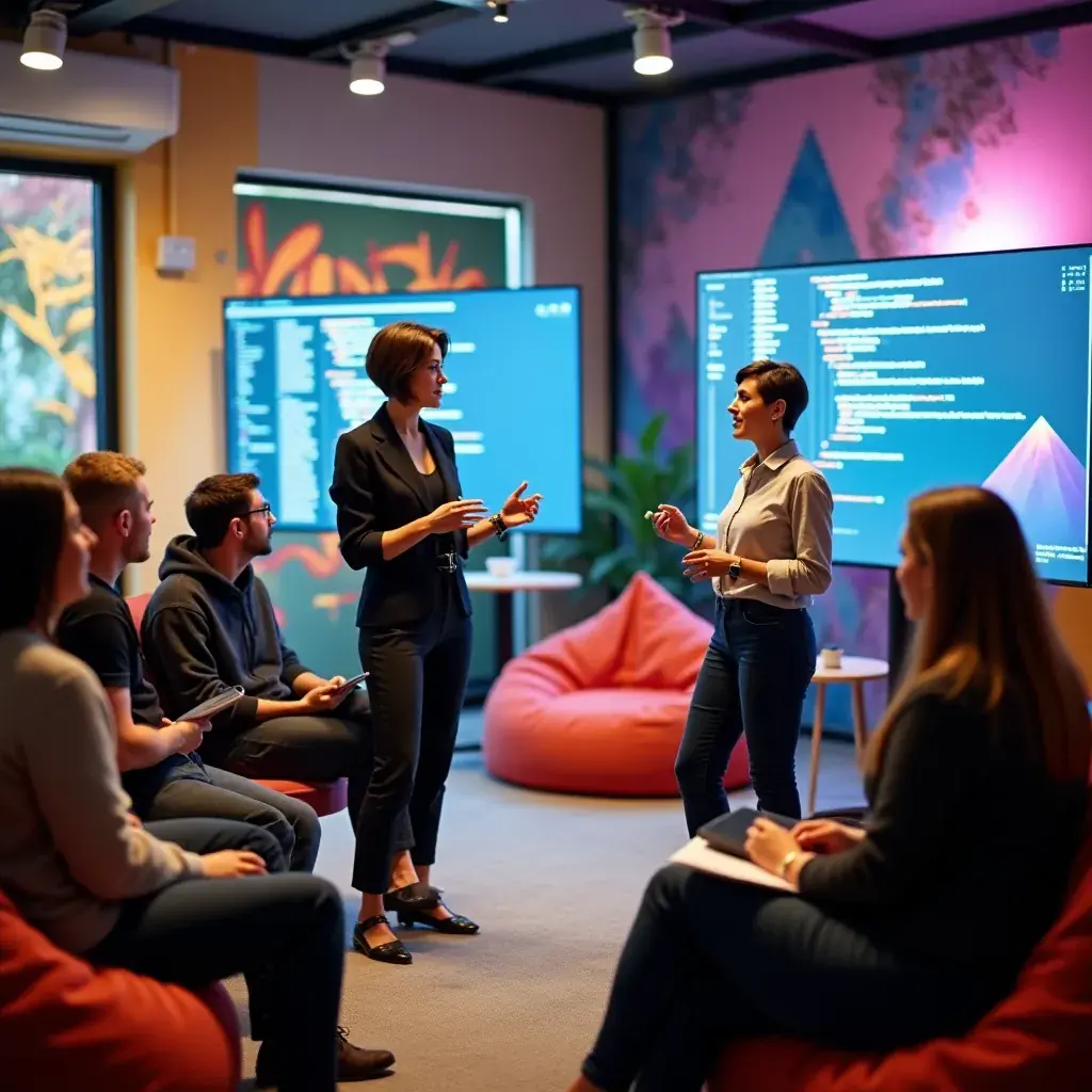 Professional team meeting